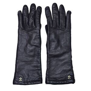 Vintage Isotoner by ARIS Gloves Women Brown Leather One Size Dress Leather